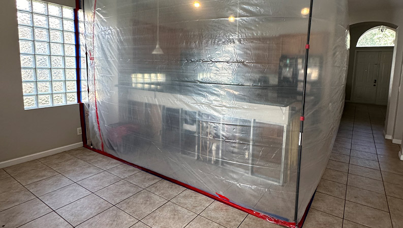 Containment of Affected Area - Mold Remediation in Miami